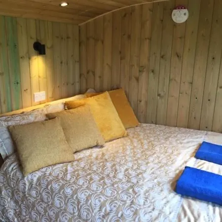 The Shepherd'S Hut With Cosy Logburner Wrexham Exterior photo